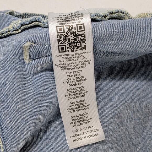 FRAME Le Super High Flare Jeans Women's 27 Blue Light Wash Denim High Rise - Picture 8 of 9